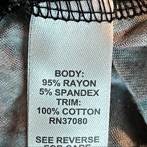 Est 1946 Paisley Black SS Blouse Size XL - Picture 6 of 7